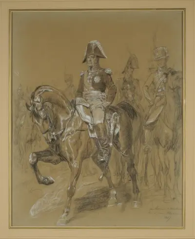 Porträtt av marskalk Ney, hertig av Elchingen av Ernest Meissonier