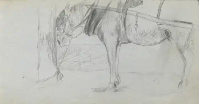 Studie koně 2, Ernest Meissonier