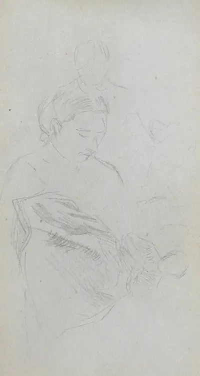 Study of Fgures av Ernest Meissonier