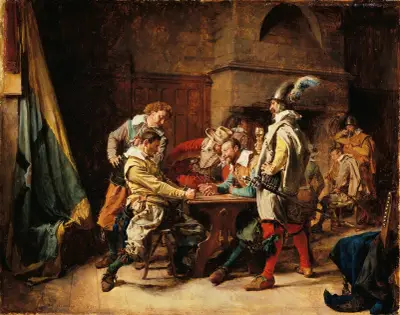 Det förlorade spelet av Ernest Meissonier