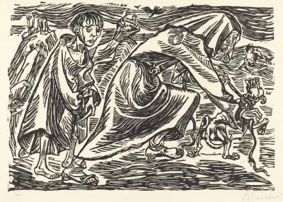 The Dog Catcher av Ernst Barlach