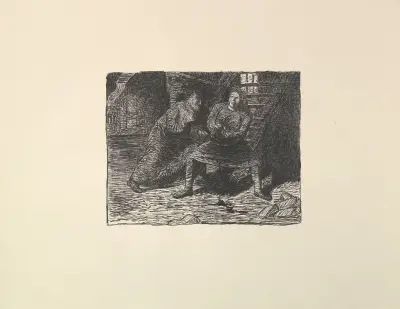 The Wounded (Der Verletzte) av Ernst Barlach