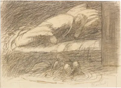 Träumender Jüngling av Ernst Barlach