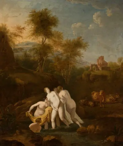 Nymfers bad av Christian Wilhelm Ernst Dietrich