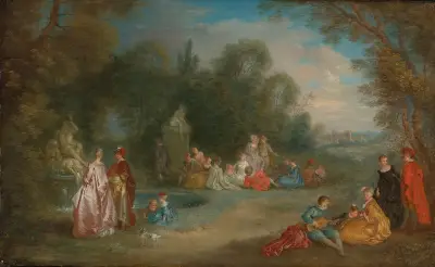 Ländliches Fest von Christian Wilhelm Ernst Dietrich