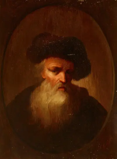 Porträtt av en gammal man av Christian Wilhelm Ernst Dietrich