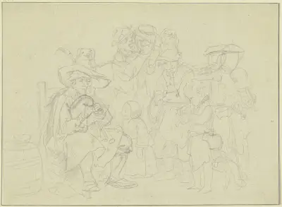 The family of musicians av Christian Wilhelm Ernst Dietrich