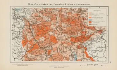 Bodenfruchtbarkeit des Deutschen Reiches, 2.Westdeutschland von Ernst Friedrich