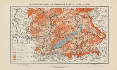 Bodenfruchtbarkeit des Deutschen Reiches, 5.Suddeutschland von Ernst Friedrich