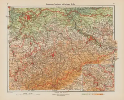 Freistaat Sachsen, wichtigste Teile av Ernst Friedrich