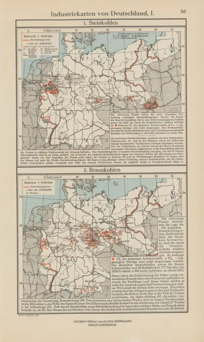 Industriekarten von Deutschland I von Ernst Friedrich