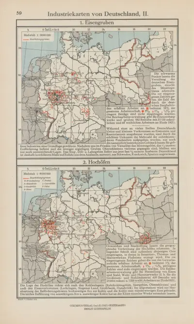 Industriekarten von Deutschland II av Ernst Friedrich