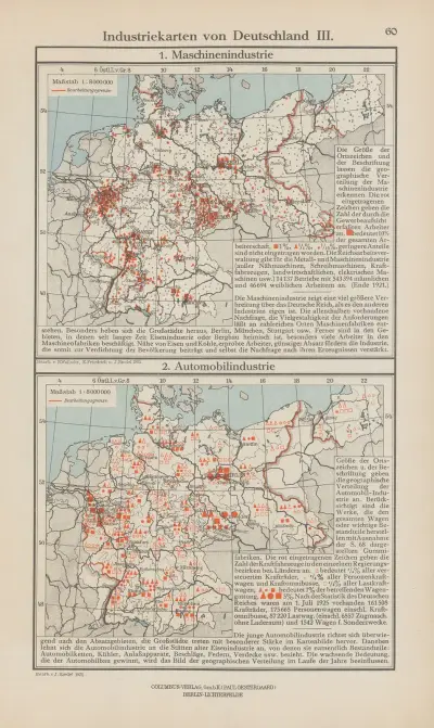 Industriekarten von Deutschland III von Ernst Friedrich