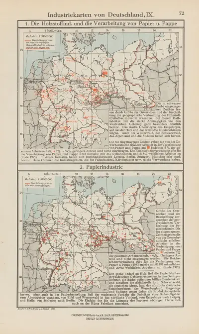 Industrikarta över Tyskland IX av Ernst Friedrich