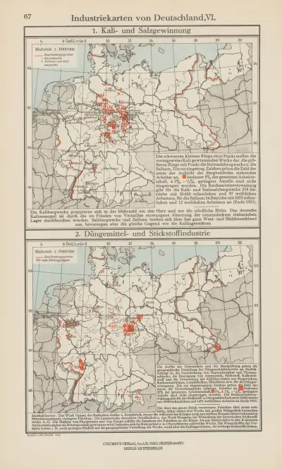 Industrikarta över Tyskland VI av Ernst Friedrich