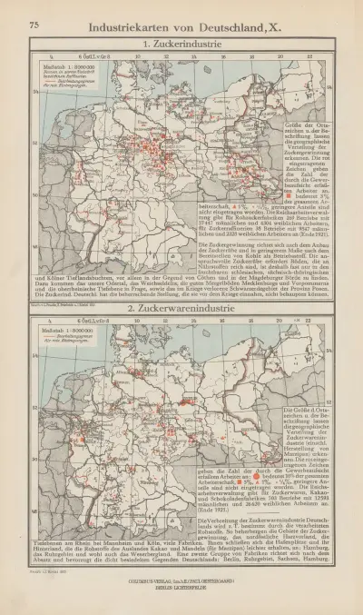 Industrikarta över Tyskland X av Ernst Friedrich