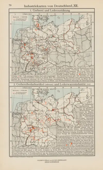 Industriekarten von Deutschland XII von Ernst Friedrich
