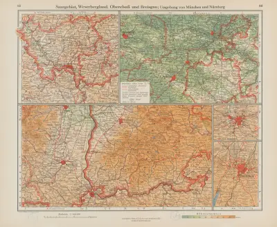 Saargebiet, Weserbergland, Oberelsass und Breisgau, Umgebung von Munchen und Nurnberg av Ernst Friedrich