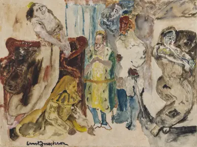 Dramatisk scen av Ernst Josephson