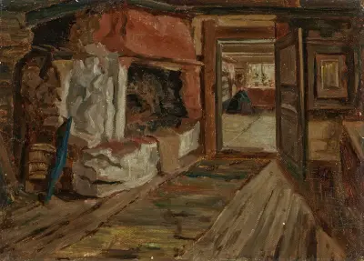 Stuginteriör; Sovrummet av Ernst Josephson
