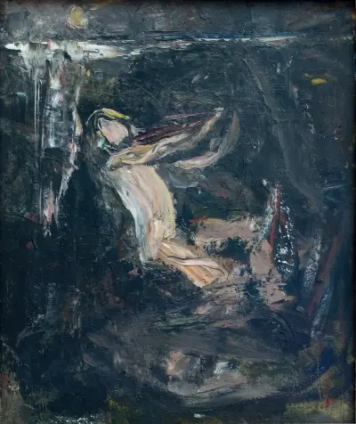 Skiss för Strömkarlen, 1881 av Ernst Josephson