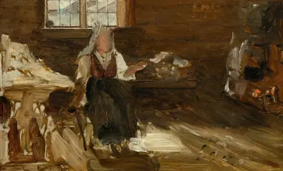 Spinnande kulla av Ernst Josephson