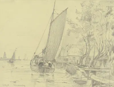 Port of Swinemünde av Friedrich Ernst Morgenstern