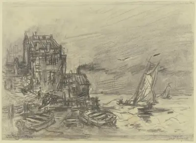 Veere port av Friedrich Ernst Morgenstern
