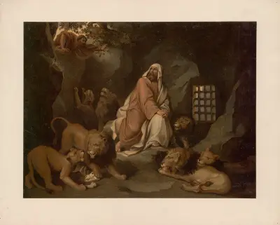 Daniel in the lion’s den av Ernst Pessler
