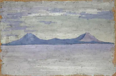 Avlägsna berg i havet av Ernst Schiess