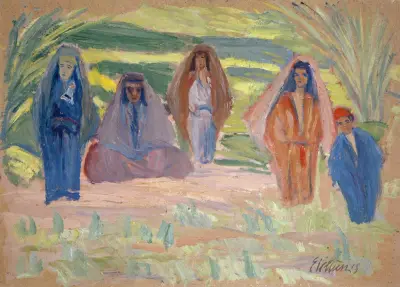 Fünf Beduinen von Ernst Schiess