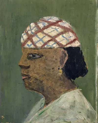 Head of a Woman of the Sudan av Ernst Schiess