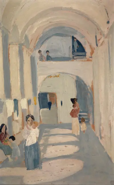 Kasbah, zwischen 1916 – 1918 av Ernst Schiess