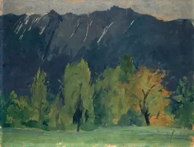 Mountain Landscape av Ernst Schiess