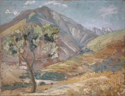 Olive in the Corsican Mountains av Ernst Schiess
