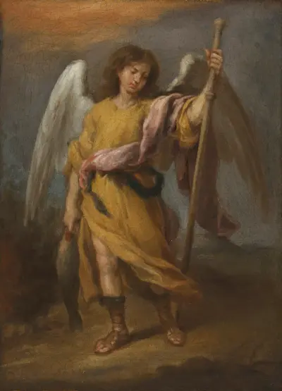 Ärkeängeln Rafael av Bartolomé Estebán Murillo