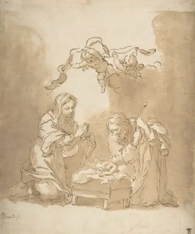 Die Geburt Christi, 1665 – Nr. 2 von Bartolomé Estebán Murillo