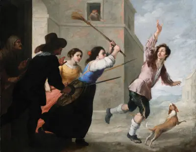 Den förlorade sonen fördriven av Bartolomé Estebán Murillo
