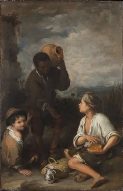 Tre pojkar av Bartolomé Estebán Murillo