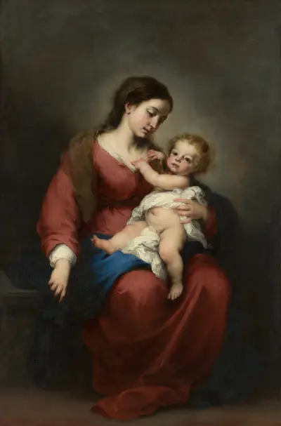 Jungfru och barn av Bartolomé Estebán Murillo