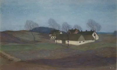 A Farm House in Själland av Ester Almqvist