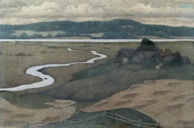 Landscape from Svartådalen av Ester Almqvist