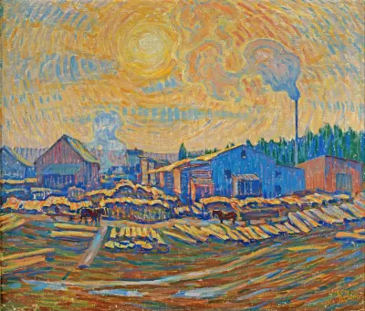 The Sawmill, December sun av Ester Almqvist