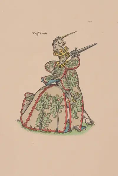 Ancien armorial équestre de la Toison d’or et de l’Europe au 15e siècle Pl.003 av Berger-Levrault et Cie