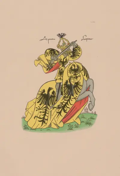 Ancien armorial équestre de la Toison d’or et de l’Europe au 15e siècle Pl.026 av Berger-Levrault et Cie