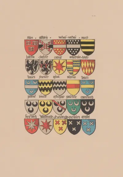 Altes Wappenbuch des Ordens vom Goldenen Vlies und Europas im 15. Jahrhundert, Taf. 047 von Berger-Levrault et Cie