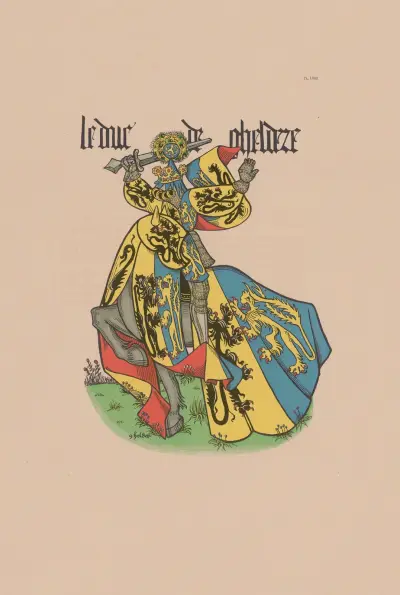 Ancien armorial équestre de la Toison d’or et de l’Europe au 15e siècle Pl.053 av Berger-Levrault et Cie