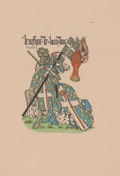 Ancien armorial équestre de la Toison d’or et de l’Europe au 15e siècle Pl.057 av Berger-Levrault et Cie