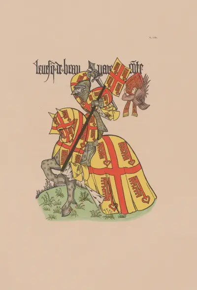 Ancien armorial équestre de la Toison d’or et de l’Europe au 15e siècle Pl.058 av Berger-Levrault et Cie