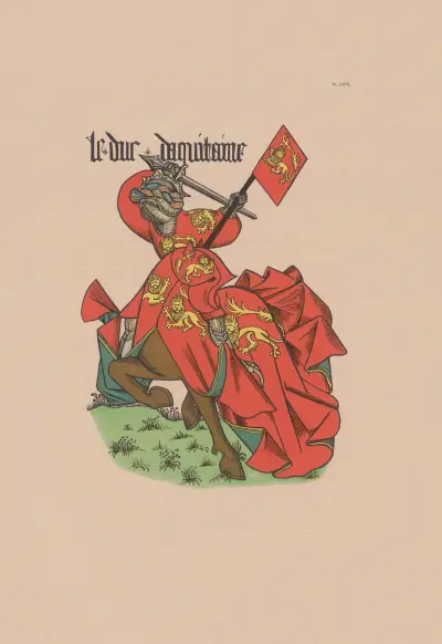 Ancien armorial équestre de la Toison d’or et de l’Europe au 15e siècle Pl.062 av Berger-Levrault et Cie